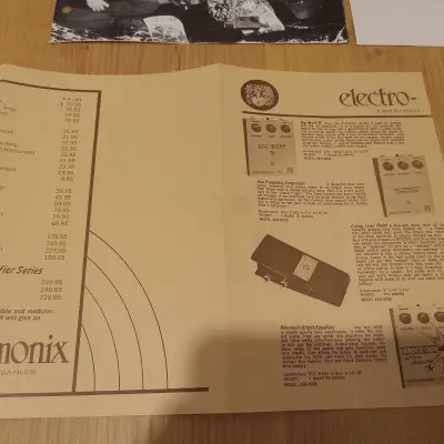 Vintage 1972 Electro-Harmonix Blackfinger Catalog, Dealer Letters, Price List, and Flyers! Rare, Original Case Candy, Paperwork! image 7