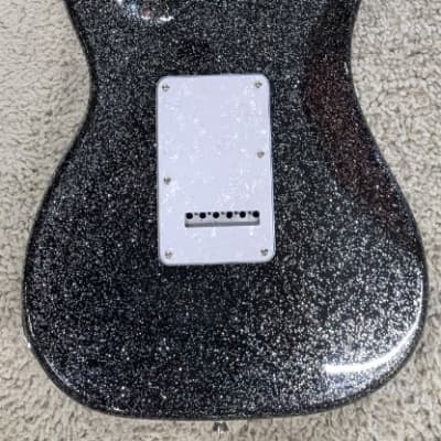 Jet Guitars Model JS-500-BLS Black Sparkle Double Cut HH | Reverb