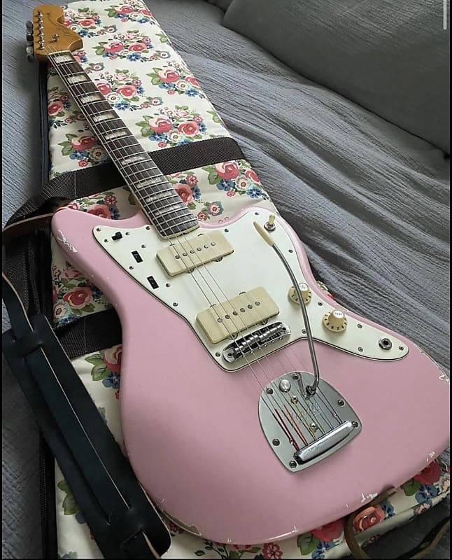 Fender Jazzmaster (original neck and pickups) 1966 - Pink image 1