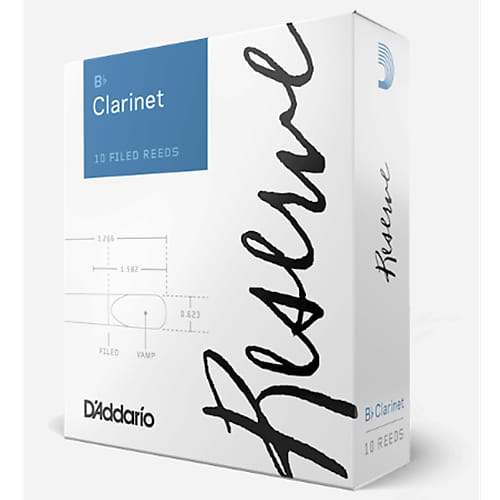 D'Addario DCR1030 Reserve 10-Pack #3 Clarinet Reeds + FREE Reed Guard! image 1