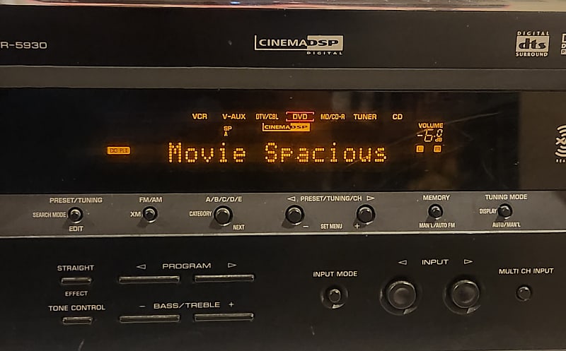 Yamaha Yamaha HTR-5930 5.1-Channel Digital Home Theater Receiver (Black) 2006 - Black metal  			