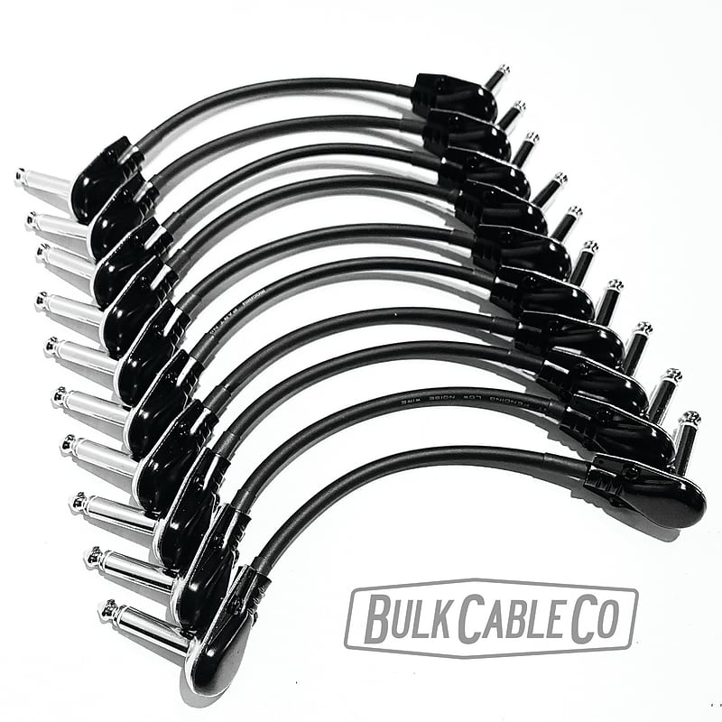 10 Pack Mogami 12" Pedal Board Patch 2319 Cable Reverb UK