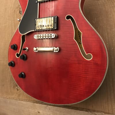 Eastman T59L/V-RD Lefty Thinline Semi Hollow Electric Antique Red w/ HSC image 3