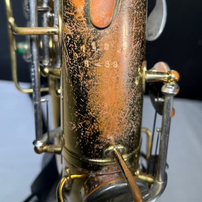 Vintage Buescher S-33 Alto Sax from 1960s original Brass image 13