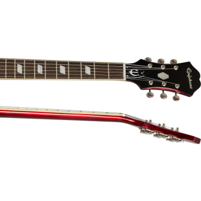 Epiphone Riviera Semi-Hollow Guitar w/ Mini Humbucker Pickups - Sparkling Burgundy image 8