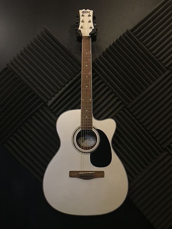 Mitchell O120CEWPM White Reverb