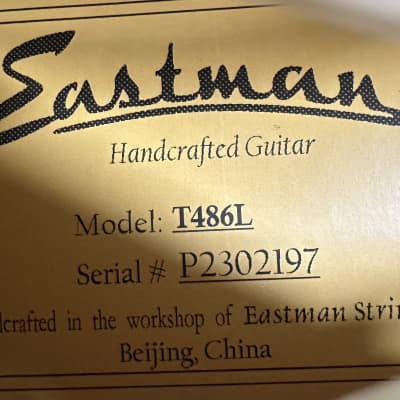 Eastman T486L Left-Handed 16" Thinline Deluxe w/ Case, Pro Setup #2197 image 8