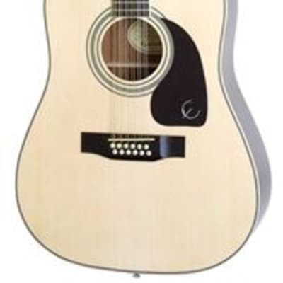 Epiphone DR212 12 String Acoustic Guitar Natural image 1