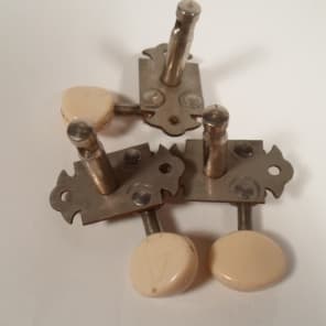 Wartime Martin Waverly Vintage Tuners 1940's set of 7 w/ ferrules image 4