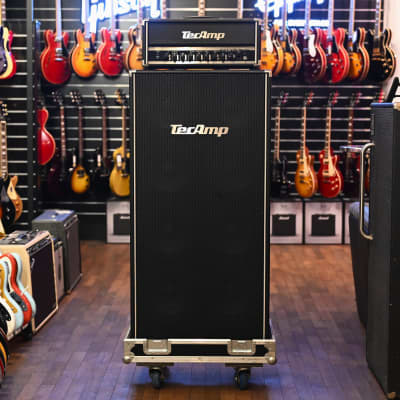 TecAmp Blackjag 700 Classic + 8x10 Cabinet from mid 2010's in Black with flightcases for sale