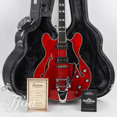 Eastman T486B Cherry Red Bigsby image 3