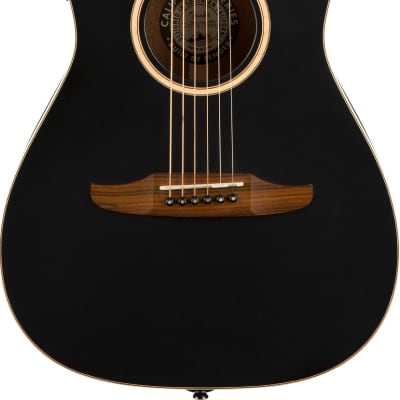 Fender Malibu Special Acoustic Guitar. Pau Ferro FB, Matte Black w/bag image 6