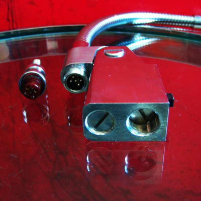 Vintage RARE 1970's RCA MA-38 gooseneck adapter and connector for HK-97 dynamic cardioid microphone satin chrome image 9