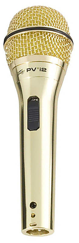Peavey Pvi 2 Microphone with XLR to XLR Cable - Gold image 1