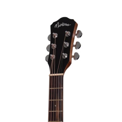 Martinez Acoustic-Electric Middy Traveller Guitar with Built-In Tuner (Rosewood) image 7