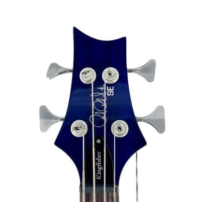 PRS SE Kingfisher 4 String Electric Bass Faded Blue Wrap Around Burst Ser#: D73686 image 7