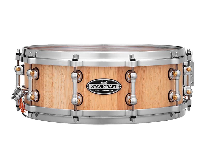 Pearl Stavecraft 14"x5" Thai Oak Snare Drum - Hand-Rubbed Natural image 1