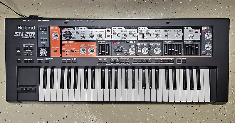 Roland SH-201 Analog Modeling 49 Key Synthesizer Keyboard | Reverb