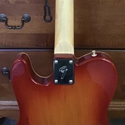 Custom Assembled Baritone Esquire/Tele Type Guitar 2019 Cherry Sunburst image 5