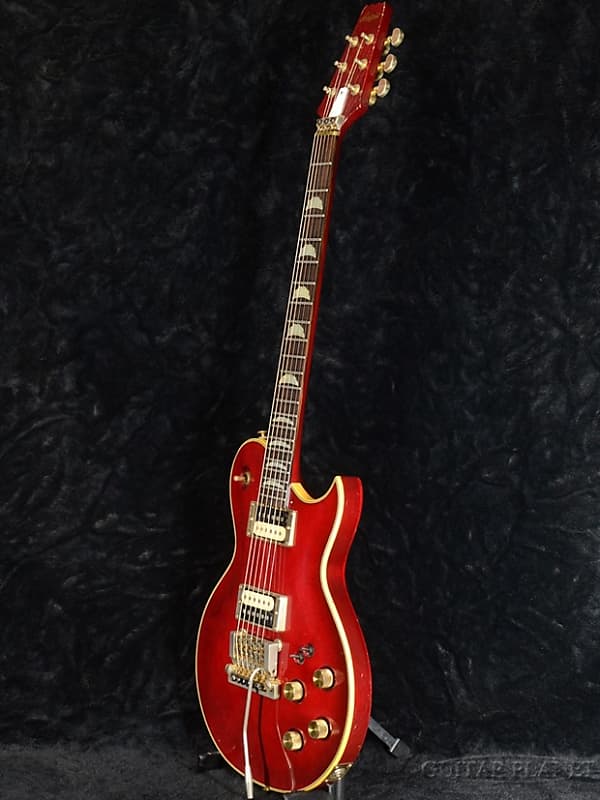 Aria Pro II PE-R80 ''Mod.''【Kahler Style Tremolo!】【Japan Vintage!】 1983  SR(See-through Red)