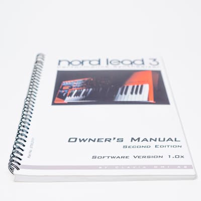 Nord Lead 3 Owners Manual - Second Edition - Software Version 1.0X image 7