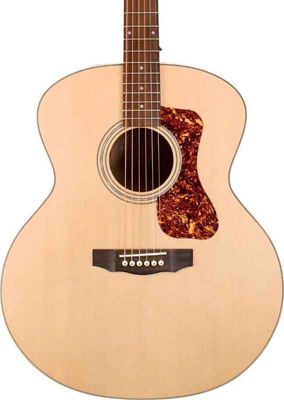 Guild F-240E 200 Archback Solid Top Jumbo Acoustic-Electric Guitar, Natural image 1