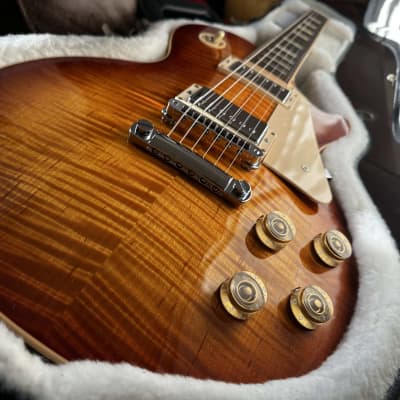 Gibson Les Paul USA Traditional Iced Tea Burst Japanese Export Non-Chambered & OHSC 2013 image 2