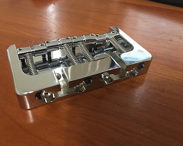 Hipshot B Style Fender Mount FM2 4 String Bass Bridge Brass