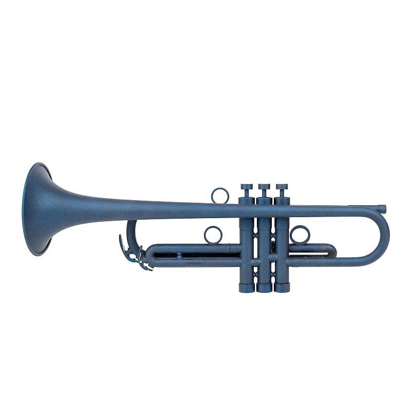 Blue Yamaha YTR-232 Trumpet customized by KGUmusic. Unique
