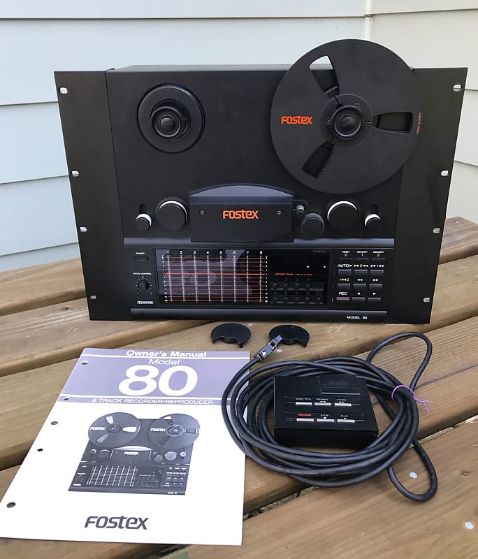 1980s Fostex Model 80 reel-to-reel tape recorder with