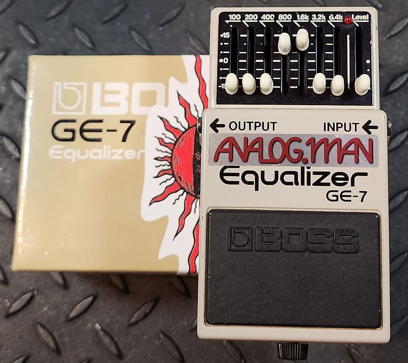 ANALOGMAN GE-7 mod アナログマン Analogman Boss GE-7 Equalizer with Mod | Reverb Canada