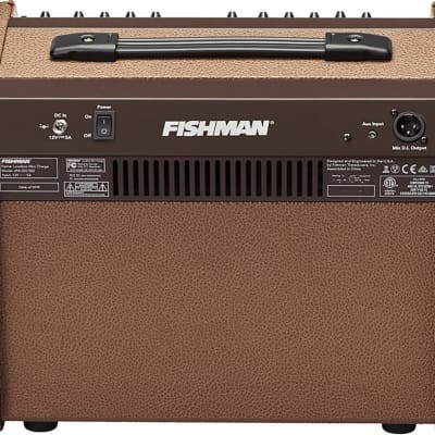 Fishman Loudbox Mini Charge Battery-Powered Acoustic Guitar Combo Amplifier, 60W, Brown image 4