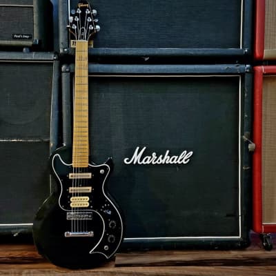 1977 Gibson S-1 - Black - Dimarzio Super Distortion - w/ Hardshell Case for sale