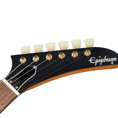 Epiphone Inspired by Gibson Custom Shop 1958 Explorer Electric Guitar - Aged Natural-Aged Natural image 6