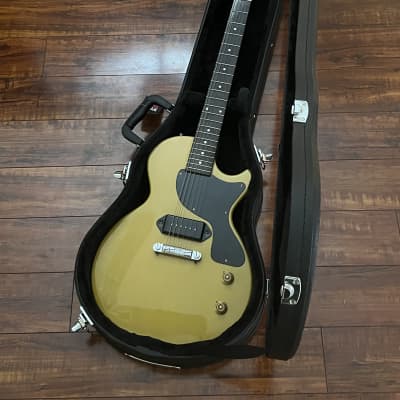 Edwards E-JR-100LT/DC Les Paul Junior Double Cut MIJ Japan - Thin Skin  Nitro Finish - TV Yellow - | Reverb