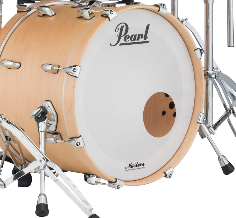 Pearl Masters Maple Complete Matte Natural Maple 24x14 Bass Reverb 3580