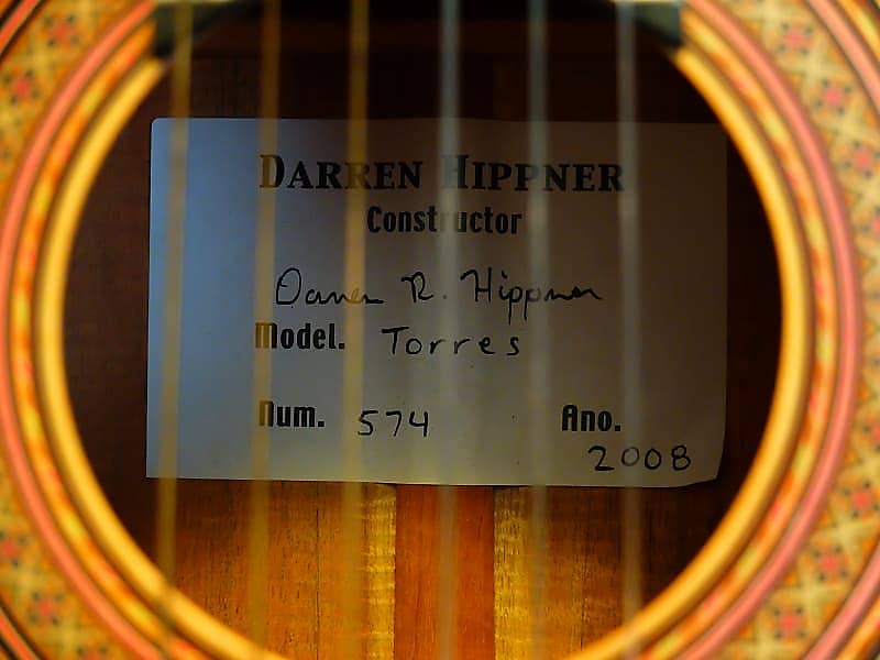 Darren Hippner Torres 2008 handmade classical guitar image 1