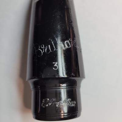 Brilhart Ebolin 3 Mineola Tenor Saxophone Mouthpiece ca 1950 Black image 1