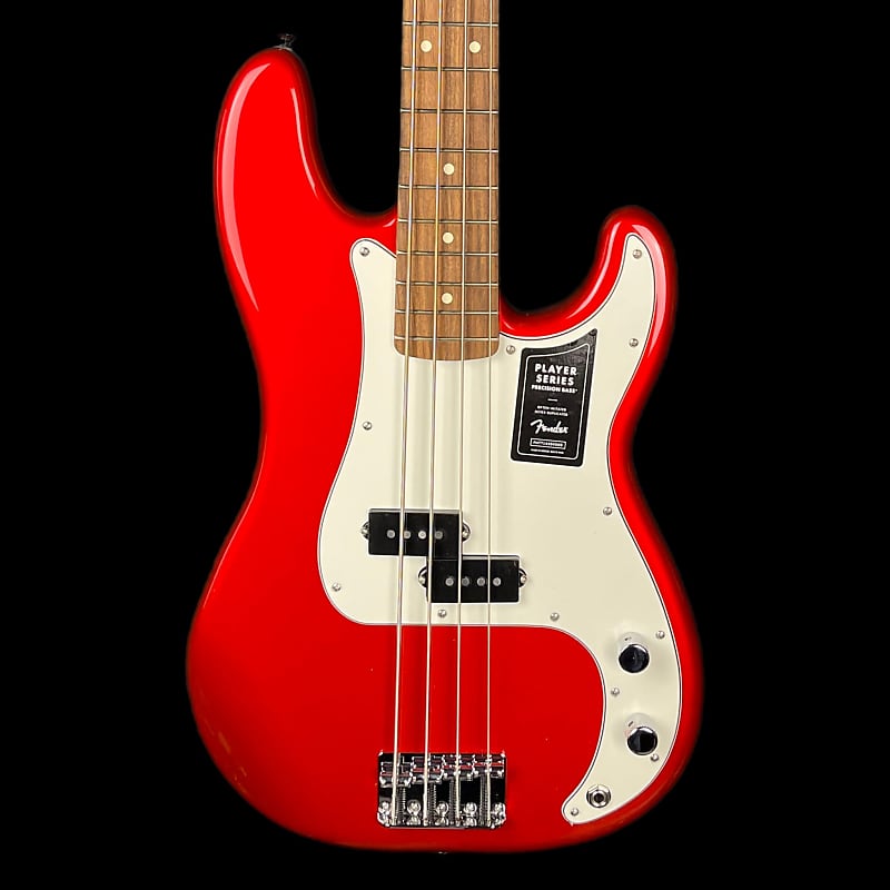 【値下げ中】Fender Precision Bass レッド Fender Player Precision Bass PF in Candy Apple Red | Reverb