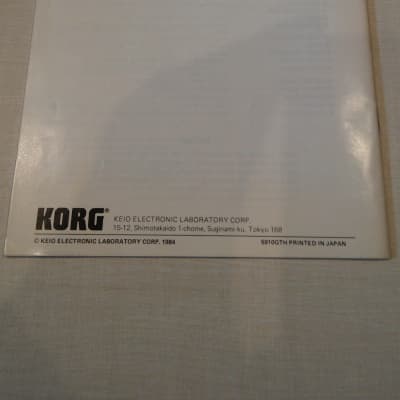 Korg PSS 50 User Manual original