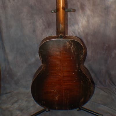 1930's Regal Kay Archtop Roundhole Acoustic Guitar Neck Reset Pro Setup Soft Shell Case image 9