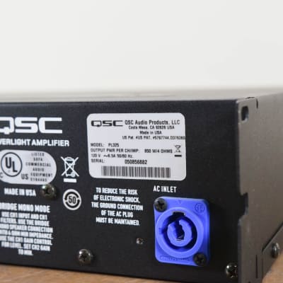 QSC PL325 Powerlight 3 Series Two-Channel Power Amplifier CG00PYK image 9