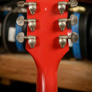 Rick Nielsen's 1962-64 National Glenwood 95 Map Guitar in Vermillion Red image 15