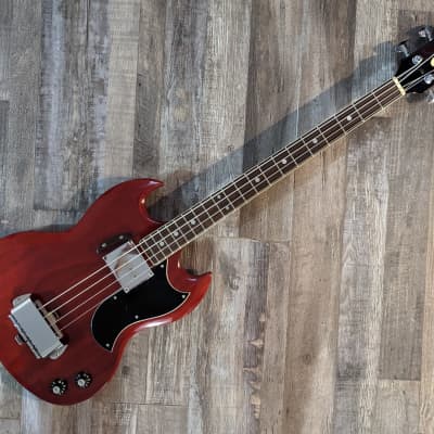 1970s Ganson (1969 EB0 tribute) 32" scale cherry red w/ HSC - Made in Japan for sale