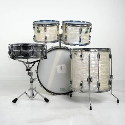 Ludwig 5-Piece Big Beat 3-Ply Drum Set in White Marine Pearl | Reverb