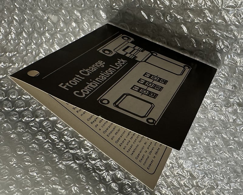 Gibson Case combination lock instructions 90s00s Reverb