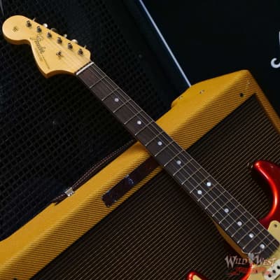 Fender Custom Shop Limited Edition Big Head Stratocaster Jouneyman Relic Hand-Wound Pickups Lefty Left-Handed Candy Apple Red image 6