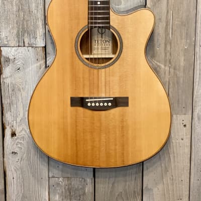 Teton STG100CENT Spruce Cutaway Guitar Acoustic/Electric EXTRAS Help Support Small Business , Thanks image 1