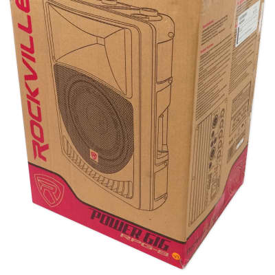 Rockville RPG8 8" Powered Active 400 Watt PA Speaker W/Dual Wireless Mics image 6