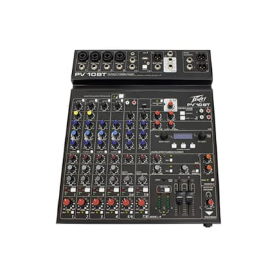 Peavey PV 10 AT Compact 10 Channel Mixer with Bluetooth and